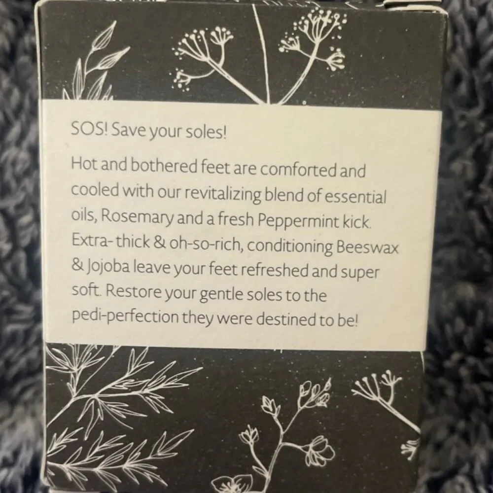 The Cottage Greenhouse Rosemary Mint Rescue Foot Cream BNIB